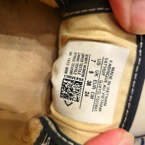 Converse Slip-On Black Size 7 Womens US - Picture 4 of 11